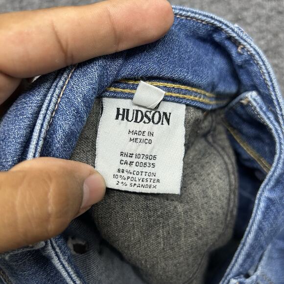 Hudson‎ Jeans Women's Ginny Straight Leg Full Length Jeans Blue Size 28 Light - Picture 7 of 8